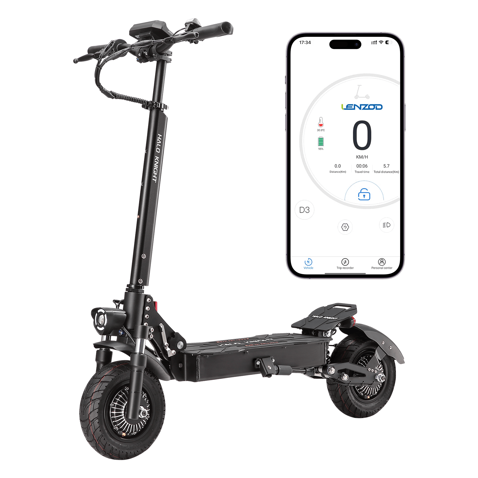 HALO KNIGHT T104 52V 2400W 21Ah Dual Motor Electric Scooter (Upgraded Version)
