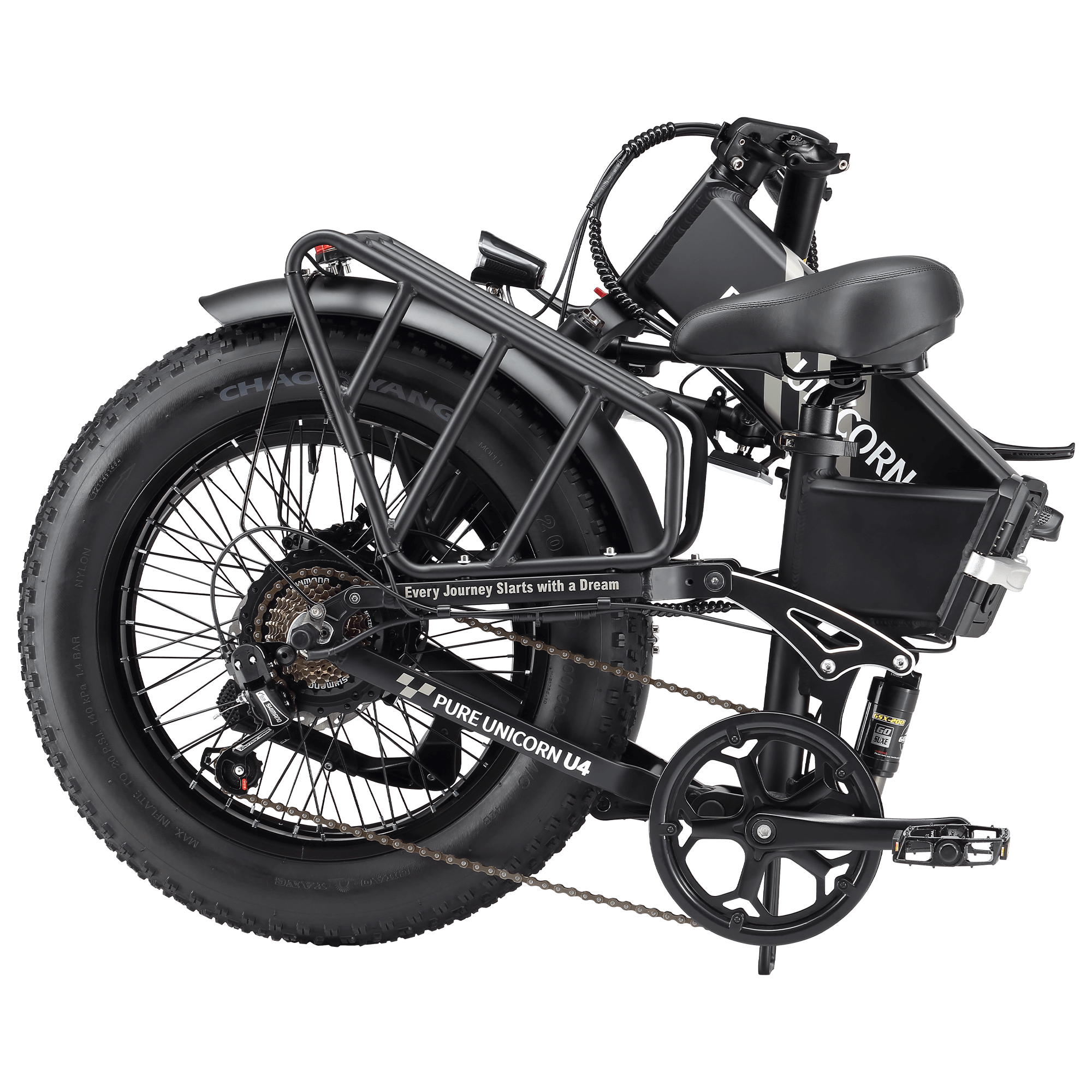 Pure Unicorn U4 48V 1000W 15Ah Bike eléctrico - Juego de regalos gratuitos limitados