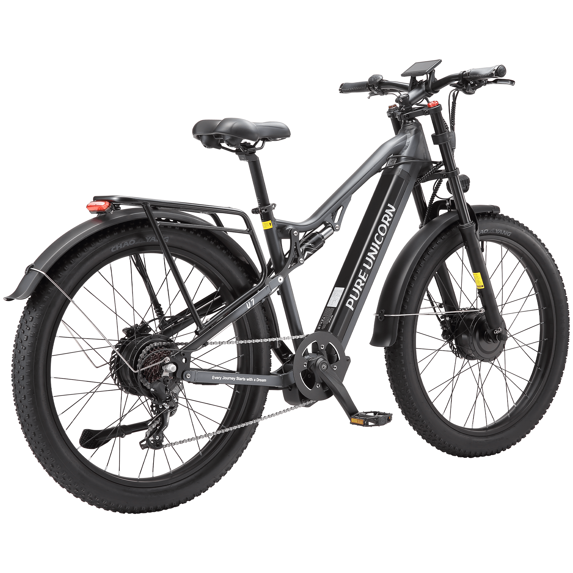Unicorn Pure U7 48V 2000W 19.2ah Bicicleta elétrica de motor duplo