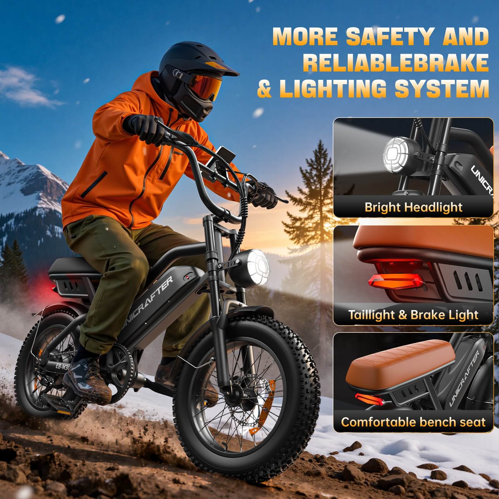 UNICRAFTER M3C 48V 750W 15.6Ah Electric Bike