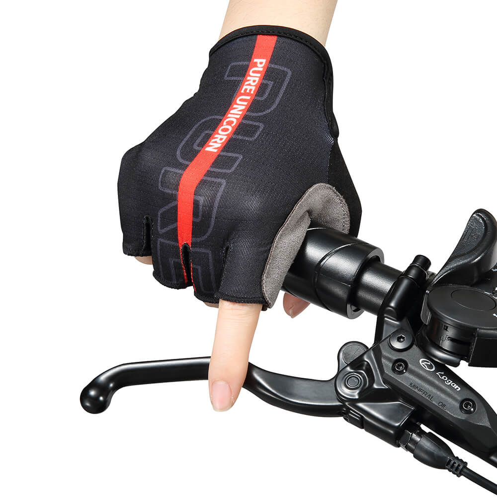 PURE UNICORN Breathable Half-Finger Cycling Gloves – Anti-Slip Grip for E-Bike, Scooter & Motorcycle Riders