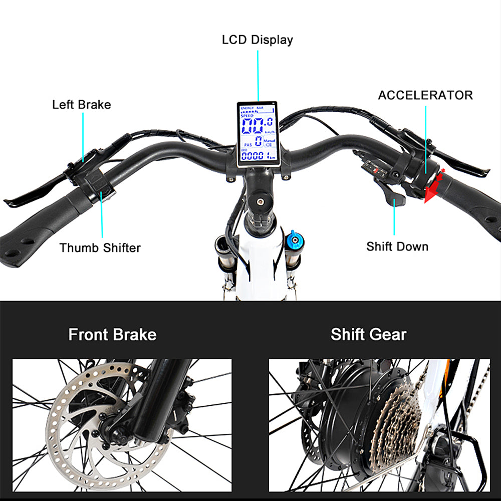 HEDATX TX10 48V 1000W 19.2AH bicicleta eléctrica