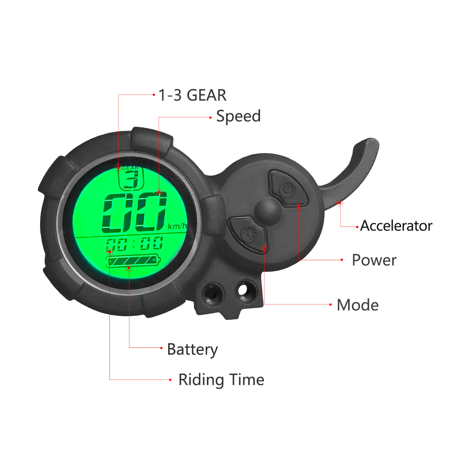 Wyświetlacz LCD miernika panda dla T104/ T108