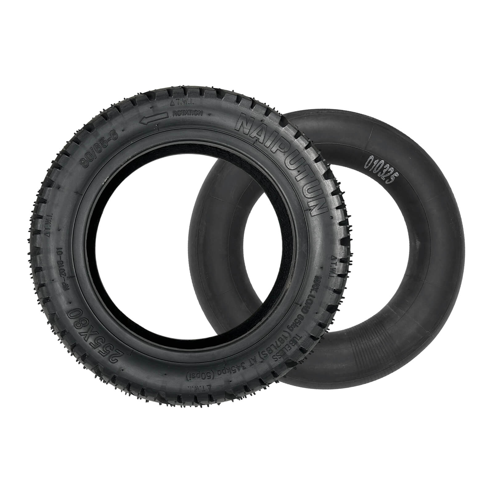 Tuovt 80/65-6 Inflatable Road Tire For T102/ T104 (Panda Display Version)/ T108
