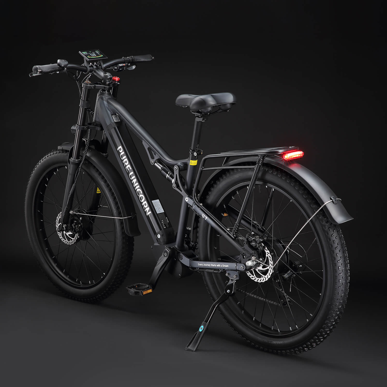 Unicorn Pure U7 48V 2000W 19.2ah Bicicleta elétrica de motor duplo