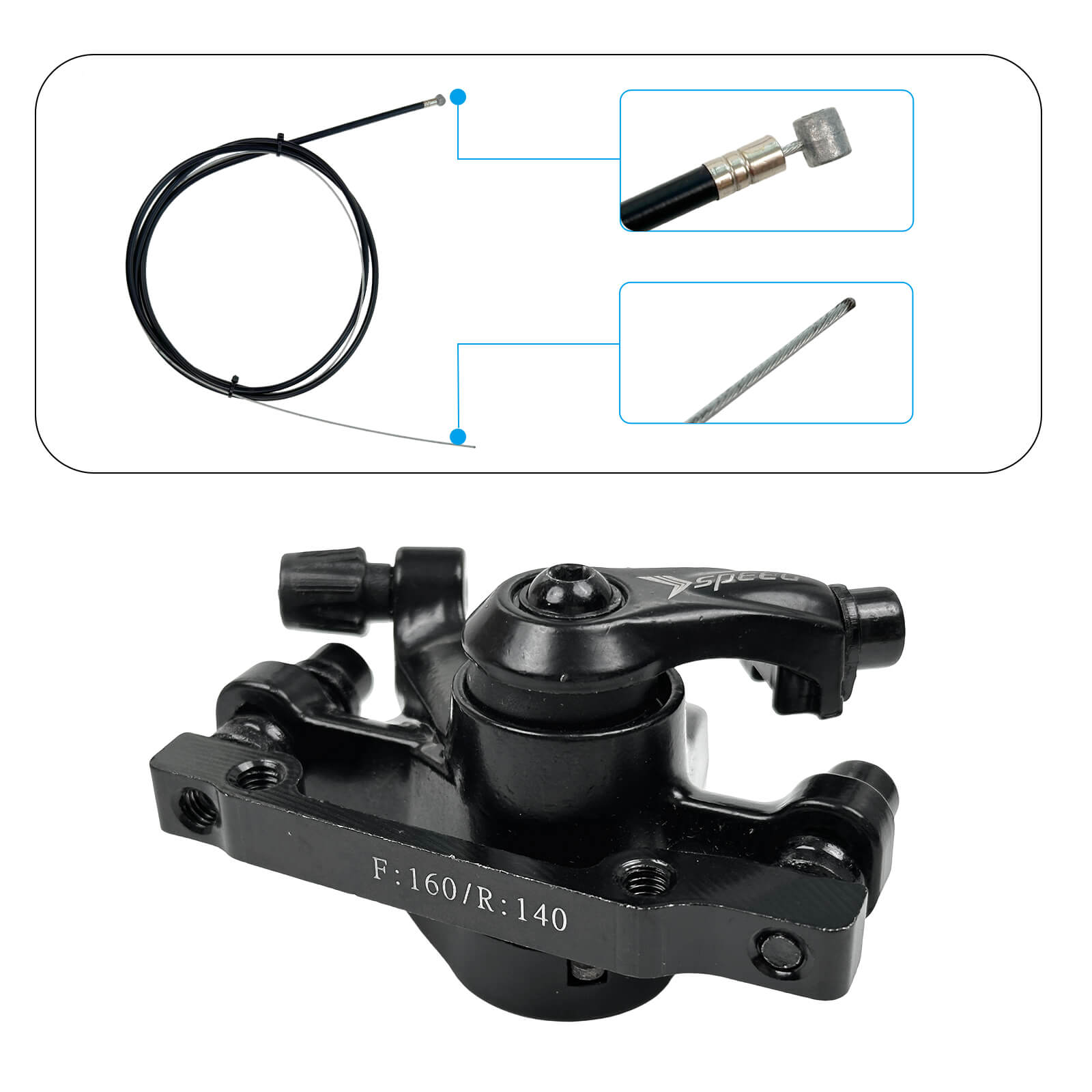 Kit de freio a disco HALO KNIGHT (dianteiro & Traseira) para H02 E-Bike