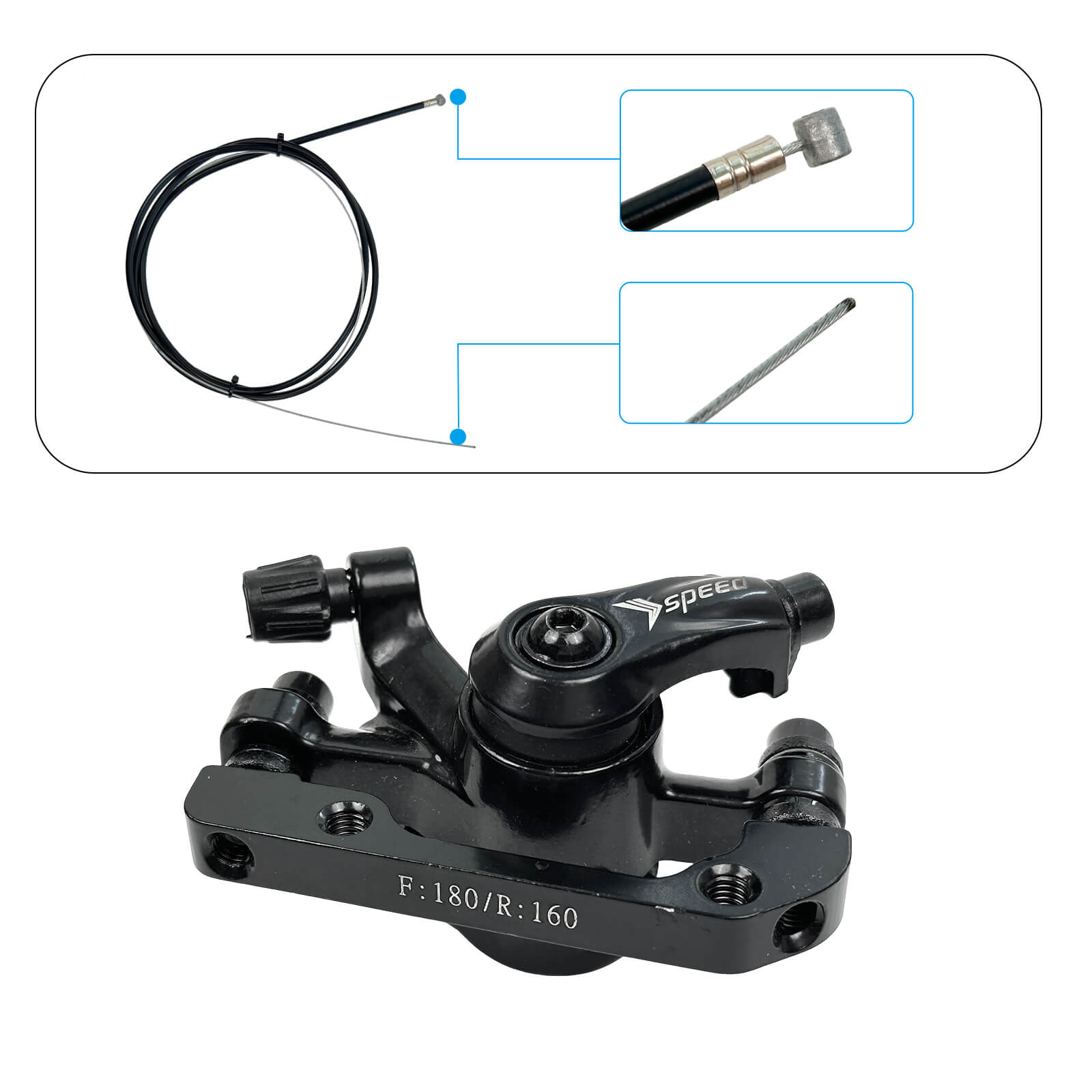 Kit de freio a disco HALO KNIGHT (dianteiro & Traseira) para H02 E-Bike