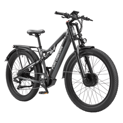dual motor electric bicycle PURE UNICORN U7 48V 2000W 19.2Ah Dual Motor Electric Bike – HALO KNIGHT