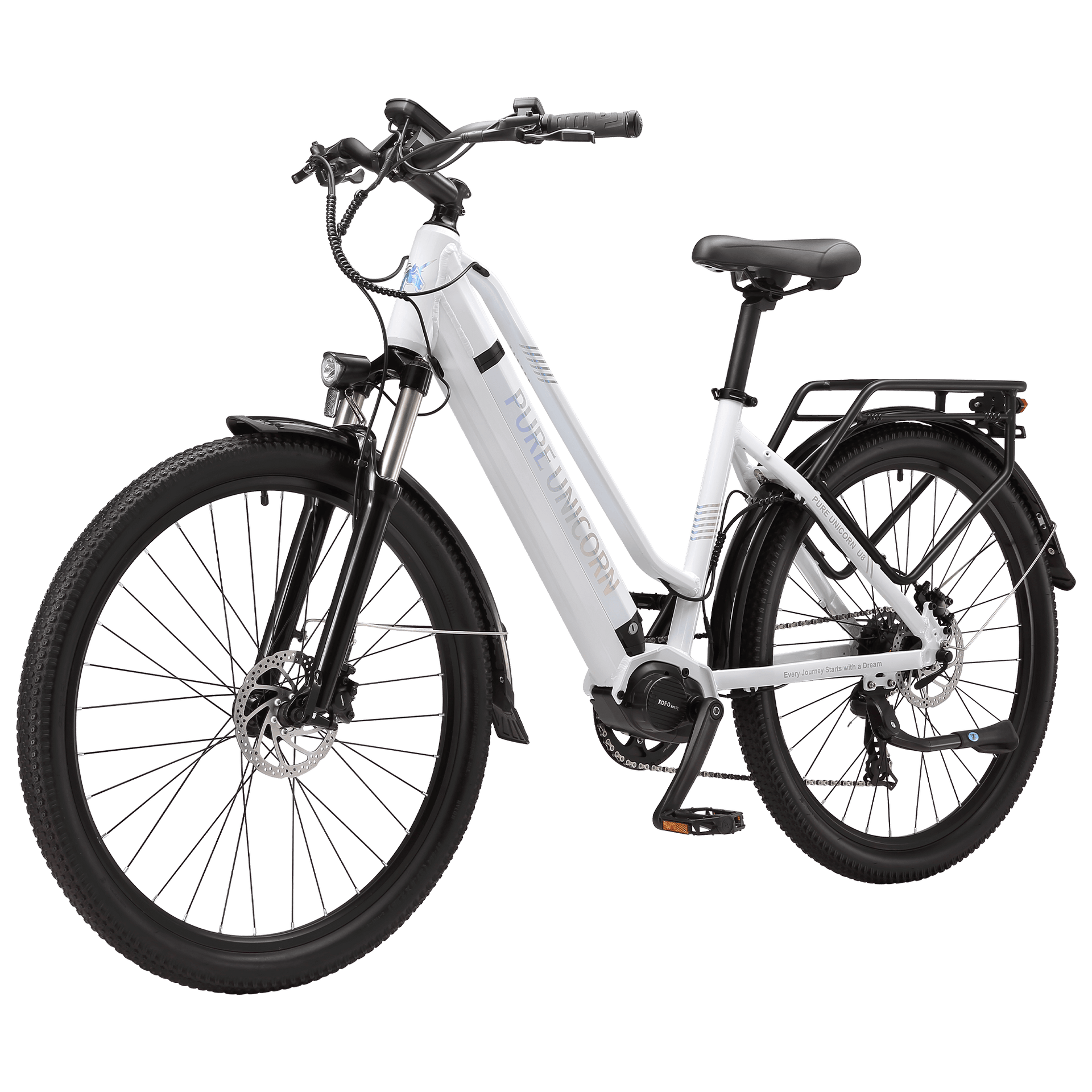 PURE UNICORN U8 48V 500W Mid-Drive Commuter E-Bike with Samsung