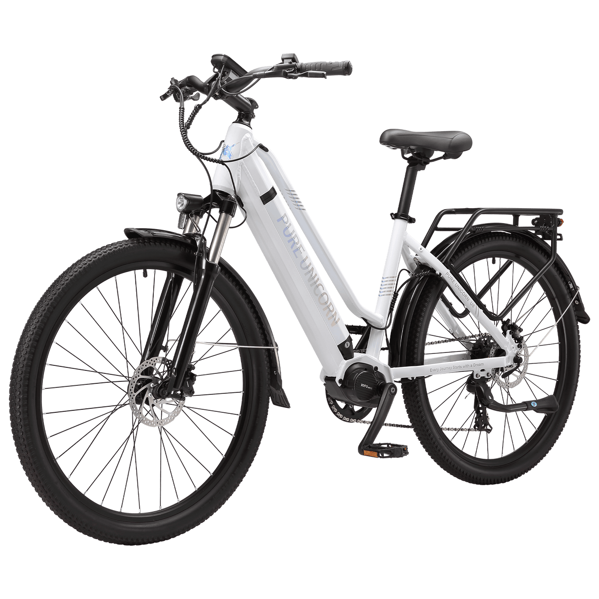 PURE UNICORN U8 48V 500W Mid-Drive Commuter E-Bike with Samsung Battery