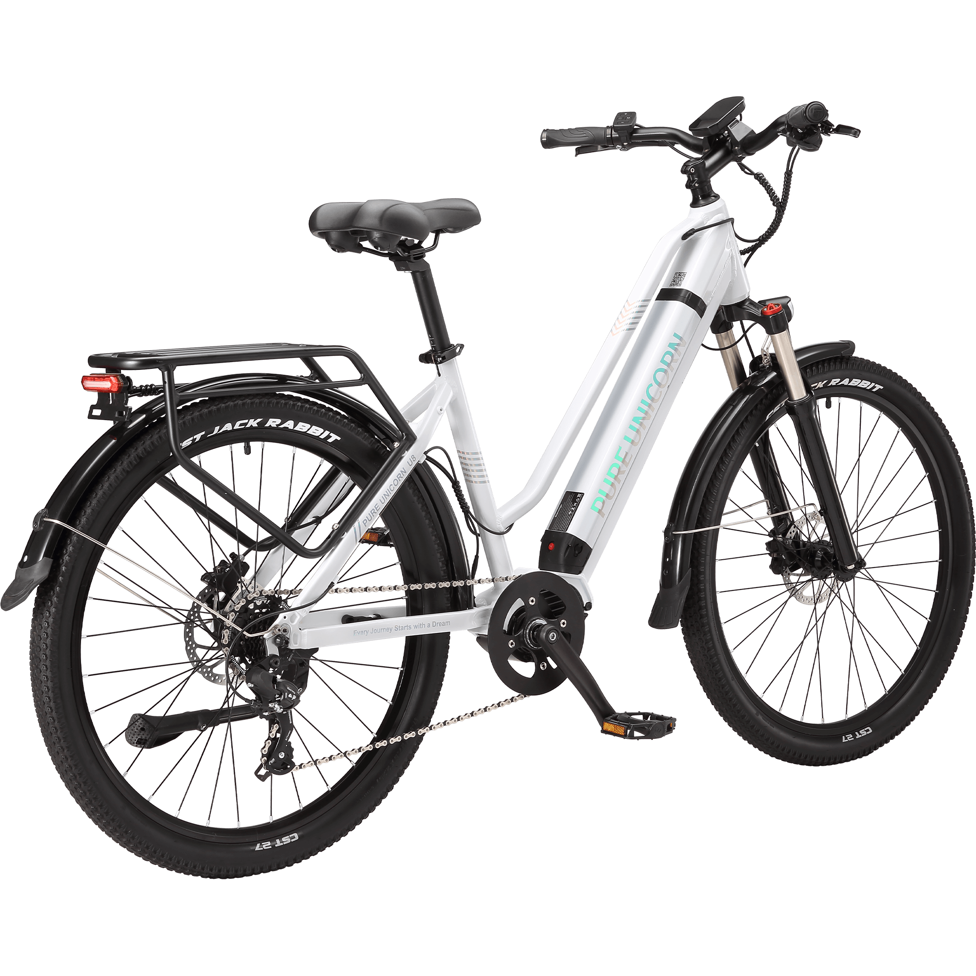 PURE UNICORN U8 48V 500W Mid-Drive Commuter E-Bike with Samsung Battery