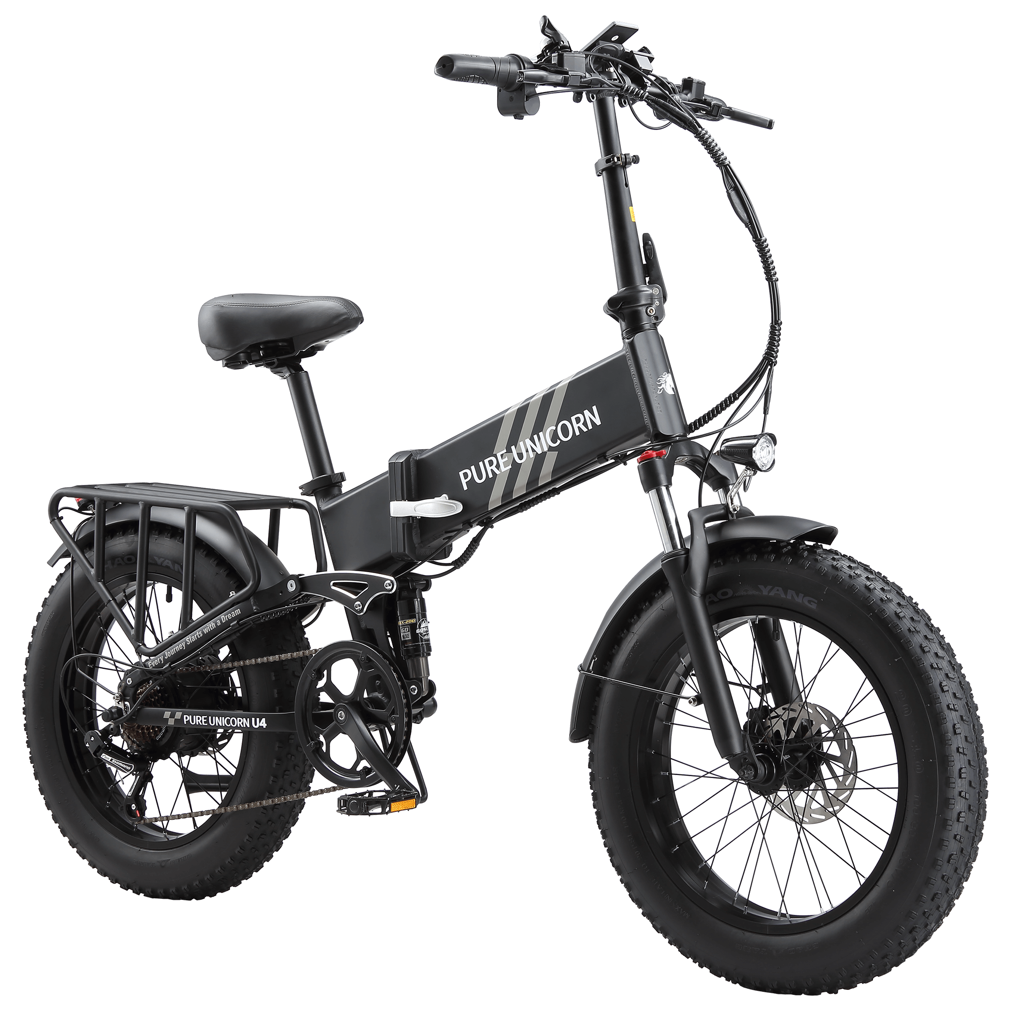 Pure Unicorn U4 48V 1000W 15 AH Electric Bike - Set regalo gratuito limitato