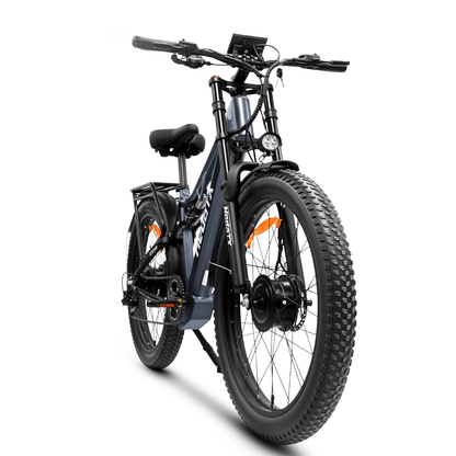 HedaTX TX29 27.5” Fat Tires 48V 2000W 19.2Ah Dual Motor Electric Bike