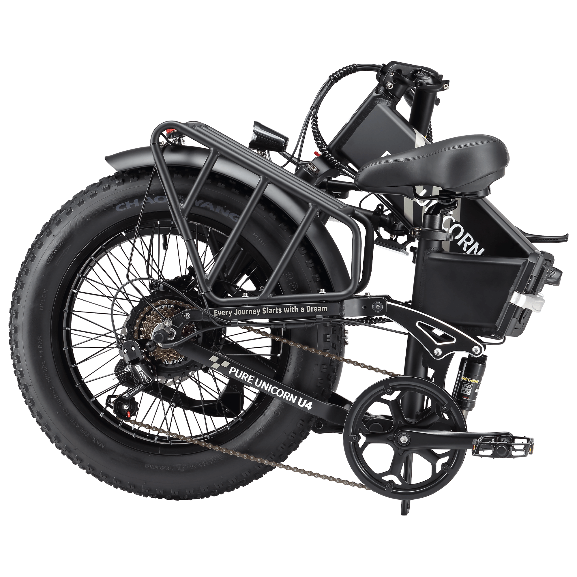 Pure Unicorn U4 48V 1000W 15 AH Electric Bike - Set regalo gratuito limitato