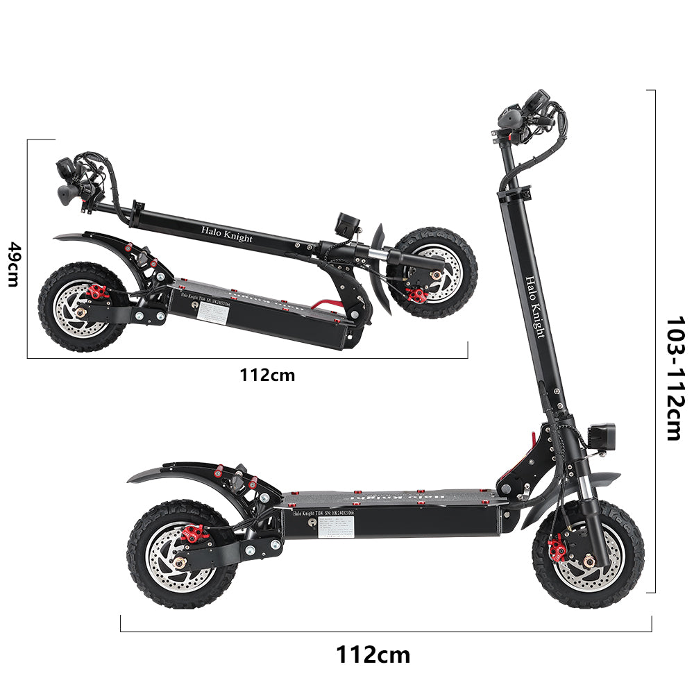 HALO KNIGHT T104 52V 2000W 21Ah Dual Motor Electric Scooter