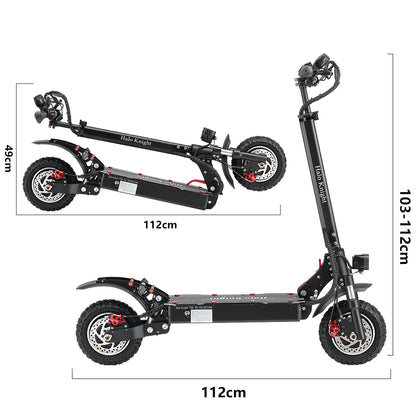 Halo Knight T104 52V 2000W 21AH Scooter eléctrico de motor dual