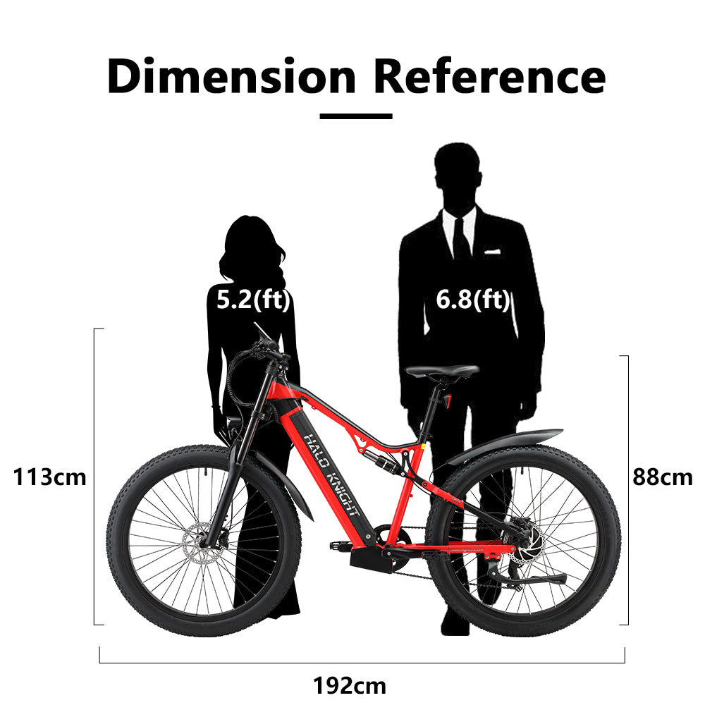 HALO KNIGHT H03 48V 1000W 19.2Ah Electric Bike