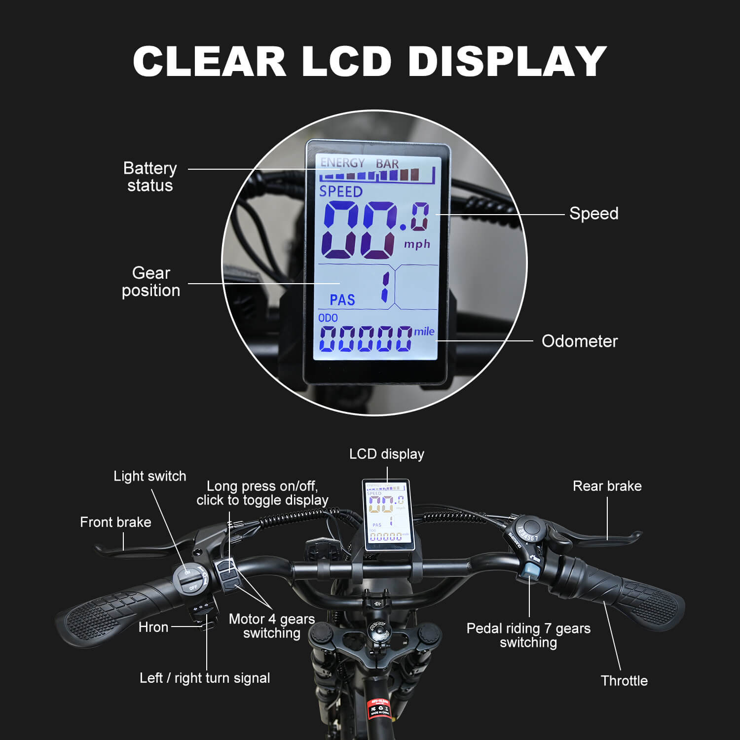 VOLTCYCLE M3 48V 750W 18.2Ah Electric Bike