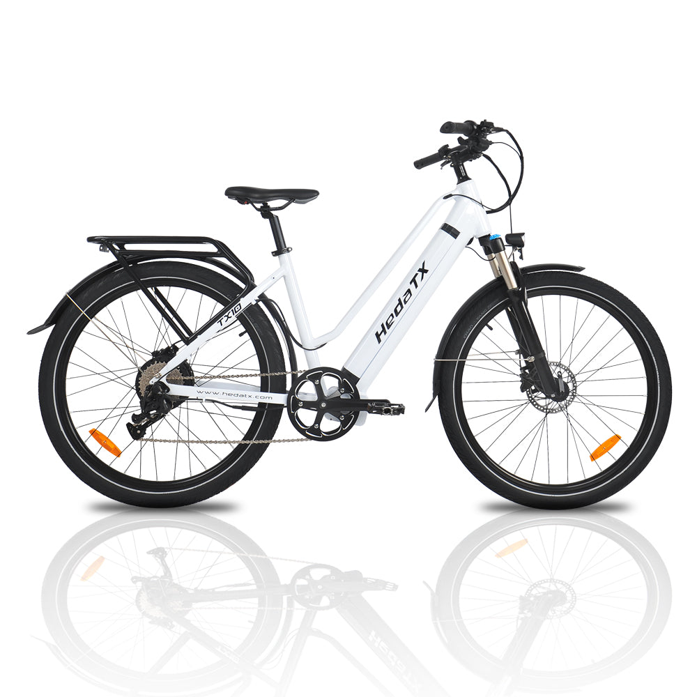 Hedatx TX10 48V 1000W 15.6Ah 19.2Ah Electric Bike White 48V 1000W 15.6Ah EU Warehouse