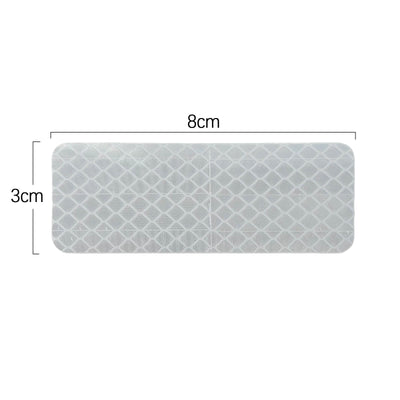 Adesivos de refletor de scooter removíveis - 10pcs para segurança noturna