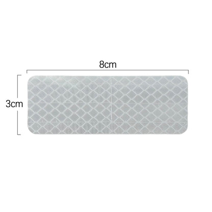 Adesivos de refletor de scooter removíveis - 10pcs para segurança noturna