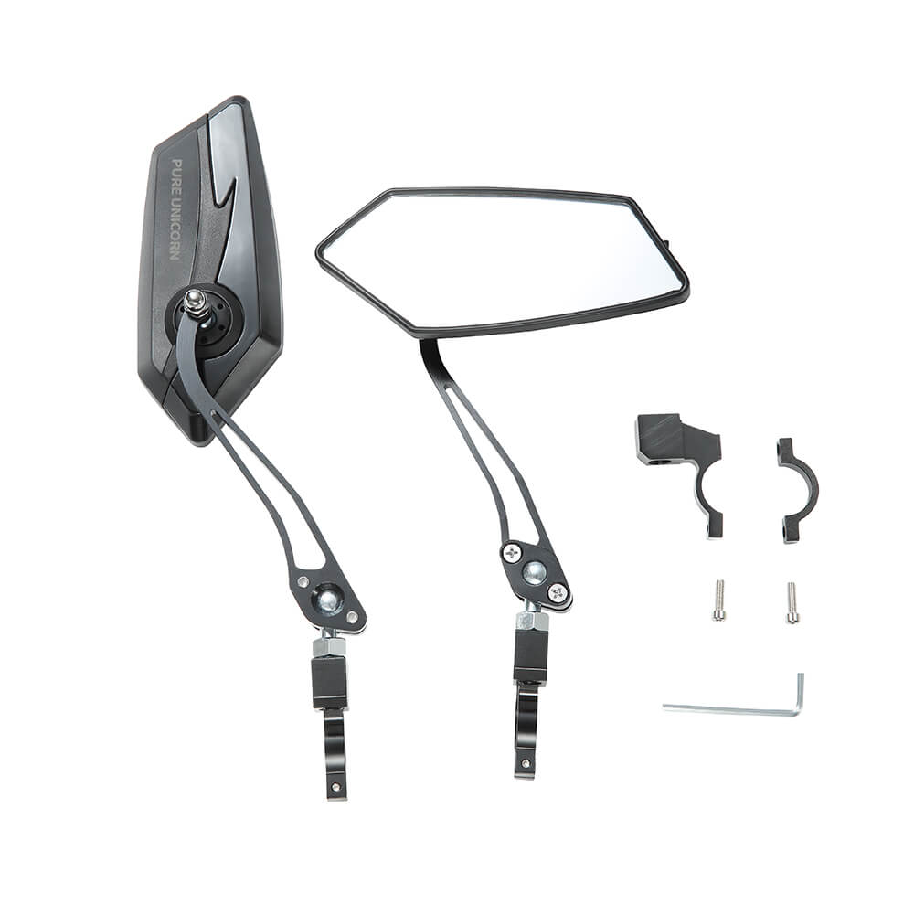 Adjustable Bike Rearview Mirror – Wide-Angle Handlebar Mirror for E-Bike, City Bike & MTB