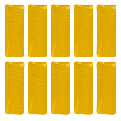 Adesivos de refletor de scooter removíveis - 10pcs para segurança noturna