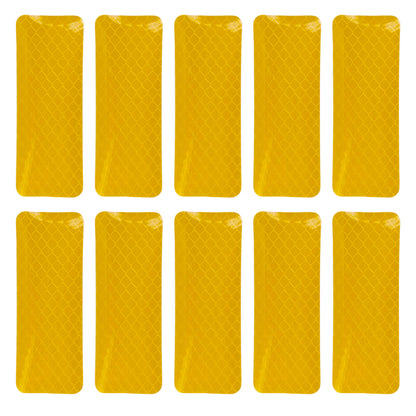 Adesivos de refletor de scooter removíveis - 10pcs para segurança noturna