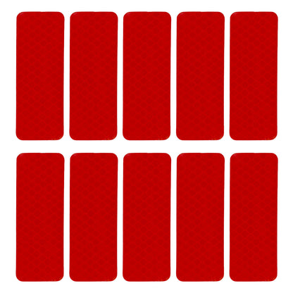 Adesivos de refletor de scooter removíveis - 10pcs para segurança noturna
