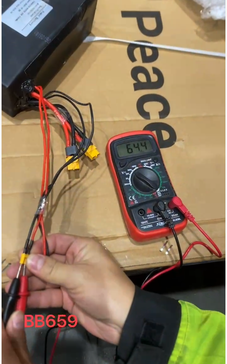 60V 38.4Ah Battery For HALO KNIGHT T107Pro/ T108Pro – Tested & Fully Functional (Pre-Owned)