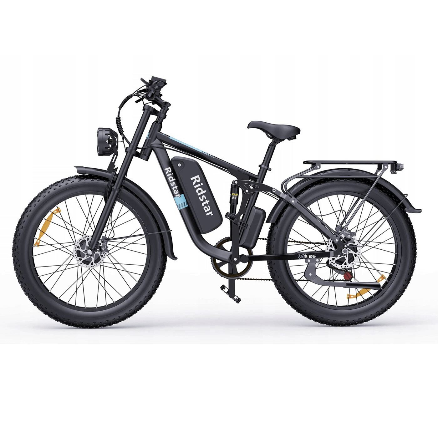 Ridstar E26PRO 48V 1000W 23AH Bike de doble motor de motor