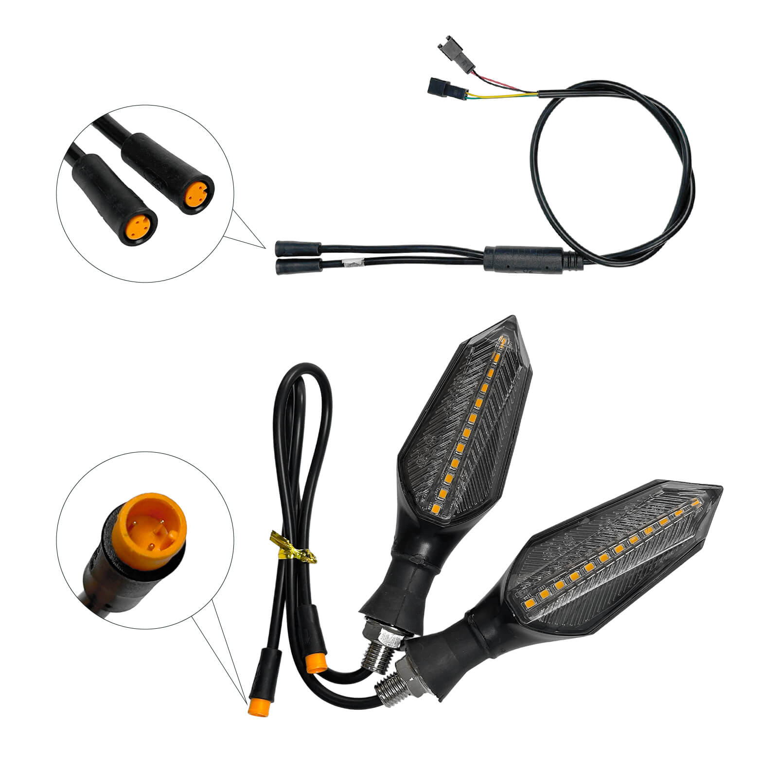 Señal de giro trasera 12V/60V para scooters de halo Knight