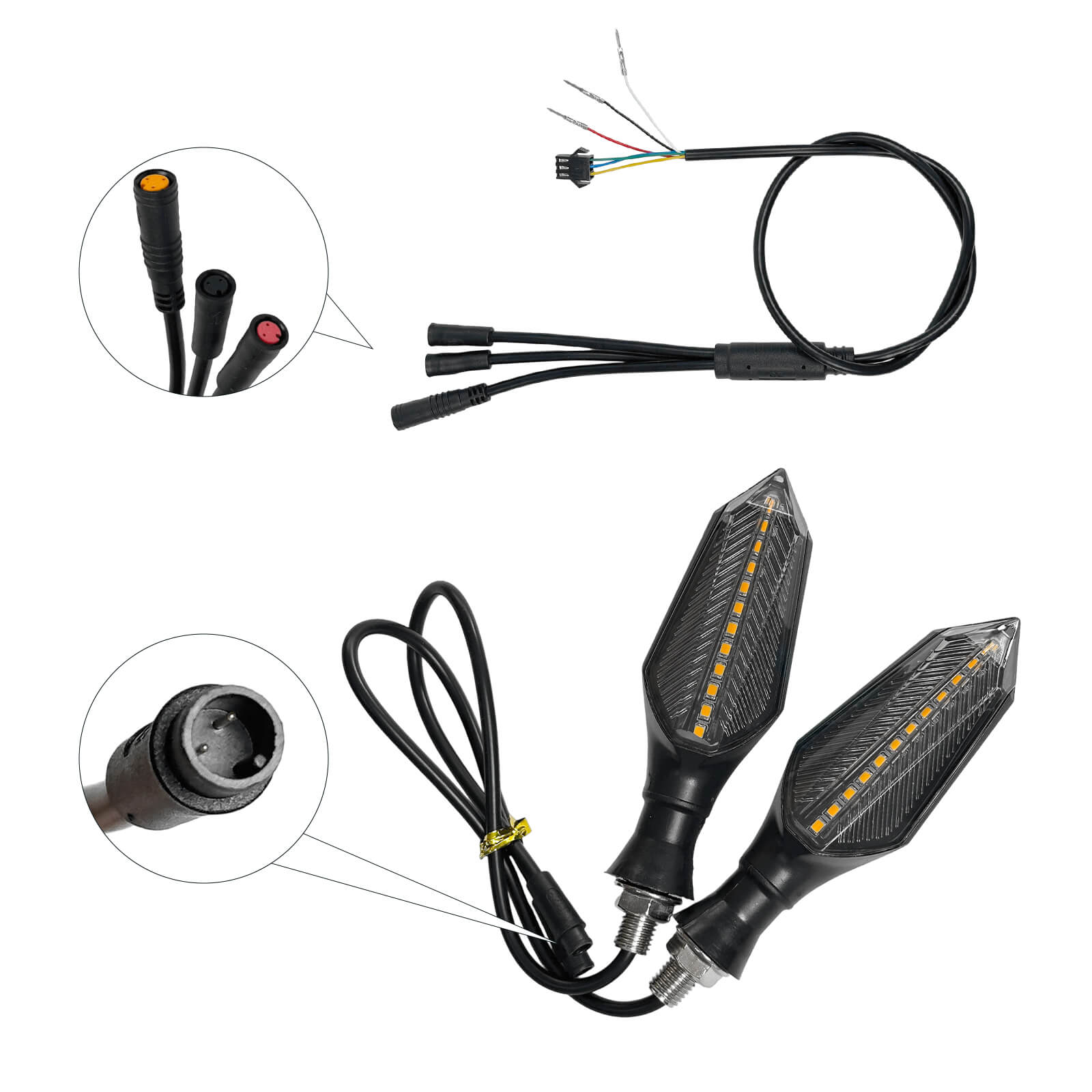 Señal de giro trasera 12V/60V para scooters de halo Knight