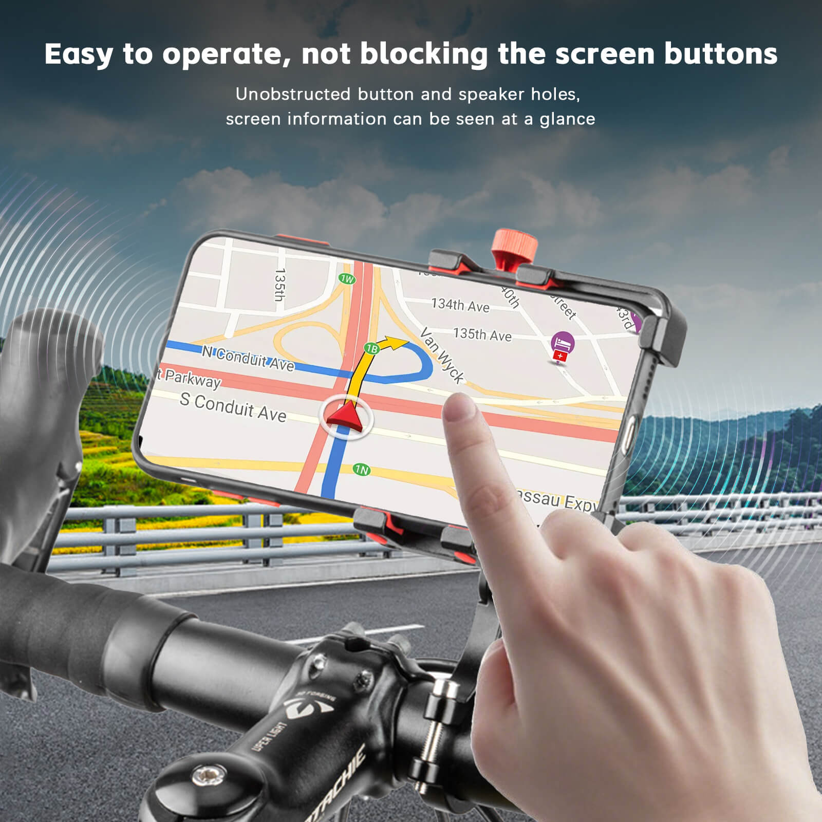 Suporte de telefone móvel para Halo Knight Ebikes/ Escooters