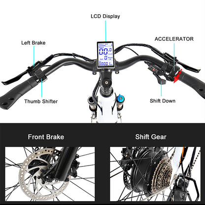 HEDATX TX10 48V 1000W 19.2Ah Bike elettrico