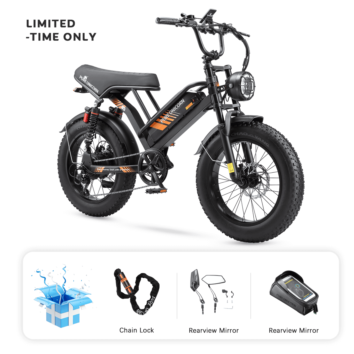 Pure Unicorn U5 motoped e-rower 1000W 19,2ah-Ograniczone darmowe prezenty