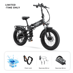 Pure Unicorn U4 48V 1000W 15 AH Electric Bike - Set regalo gratuito limitato