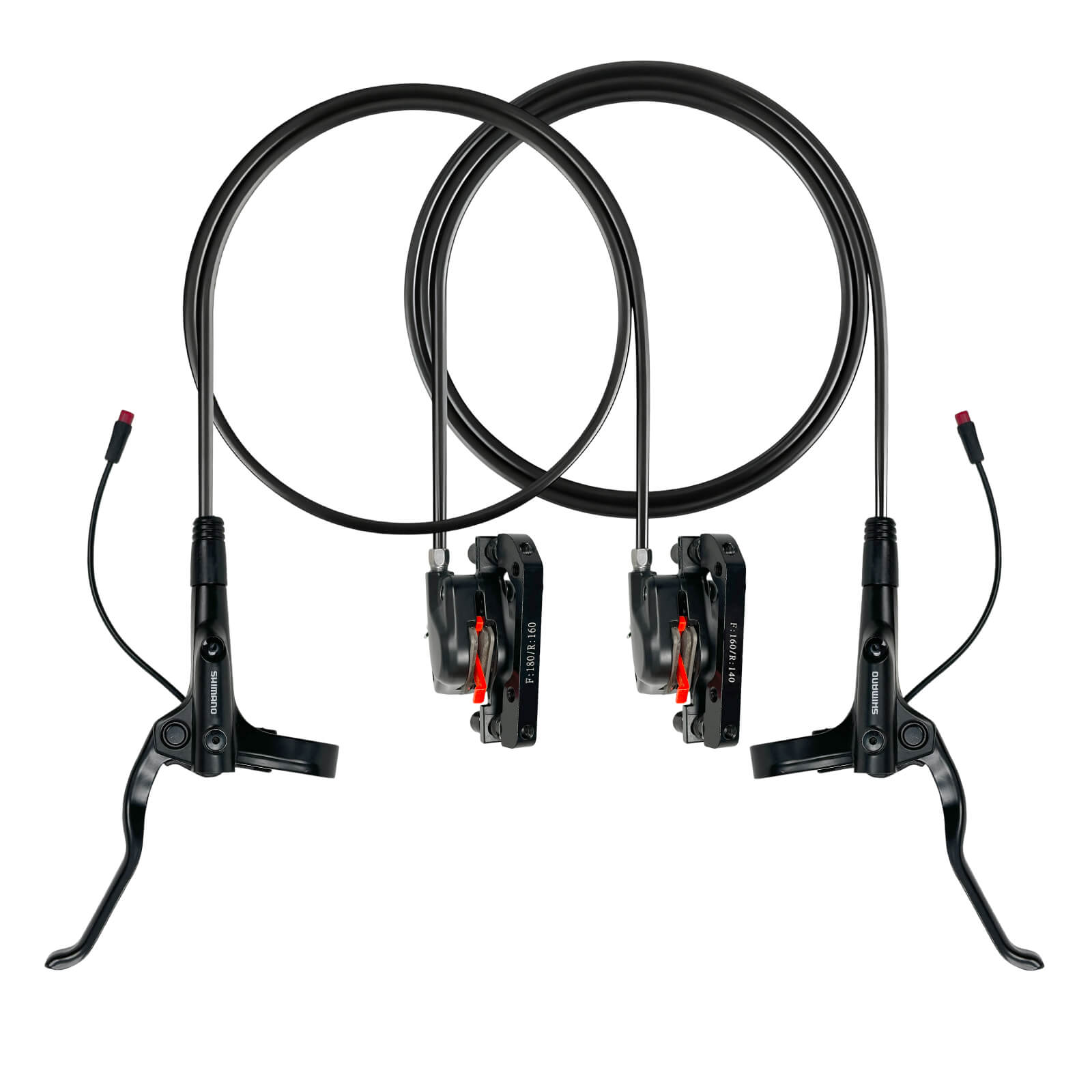 Hydraulic Brake Upgrade Kit for HALO KNIGHT H02 Electric Bike – Front & Rear Set