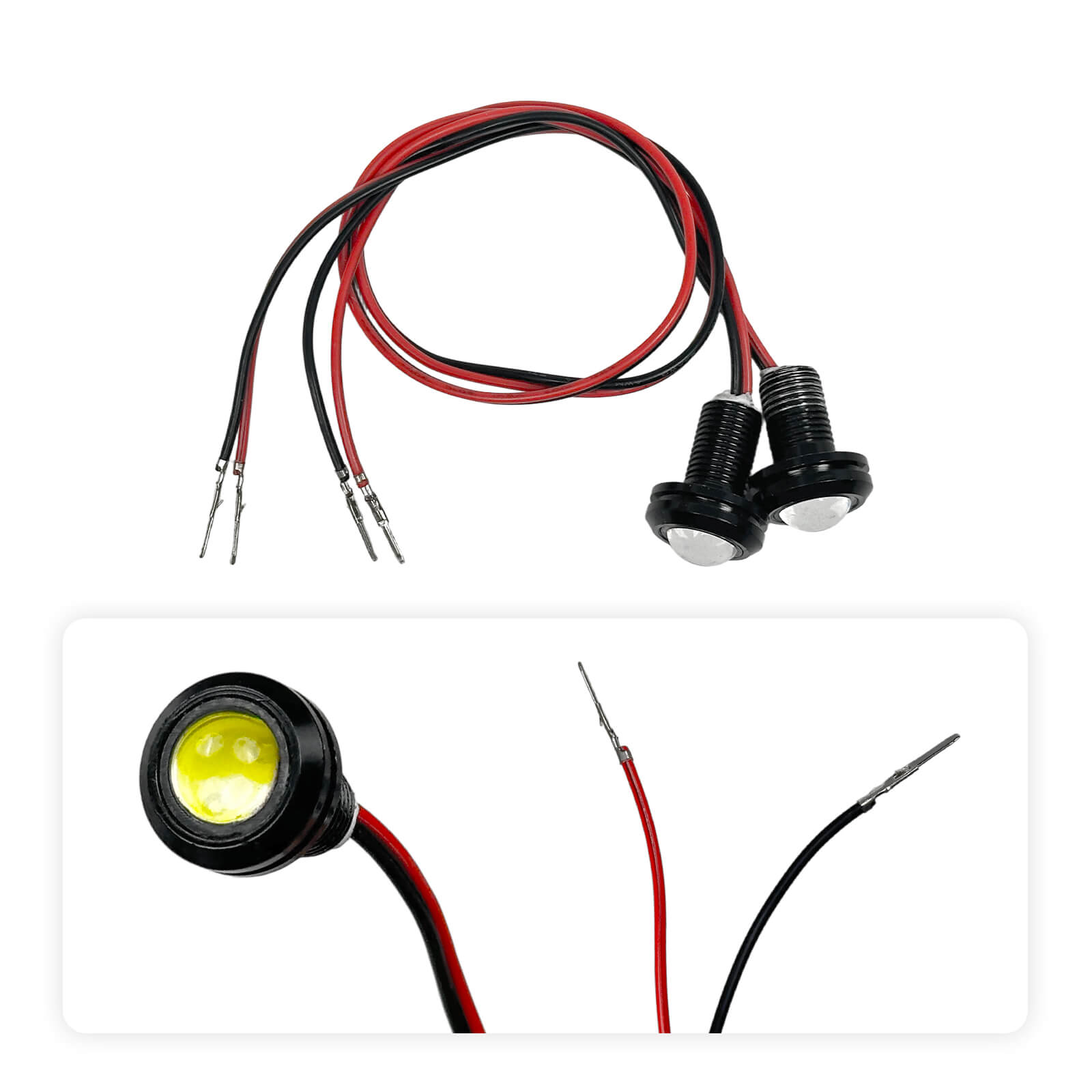 White Small Lamp Bead For HALO KNIGHT Scooters