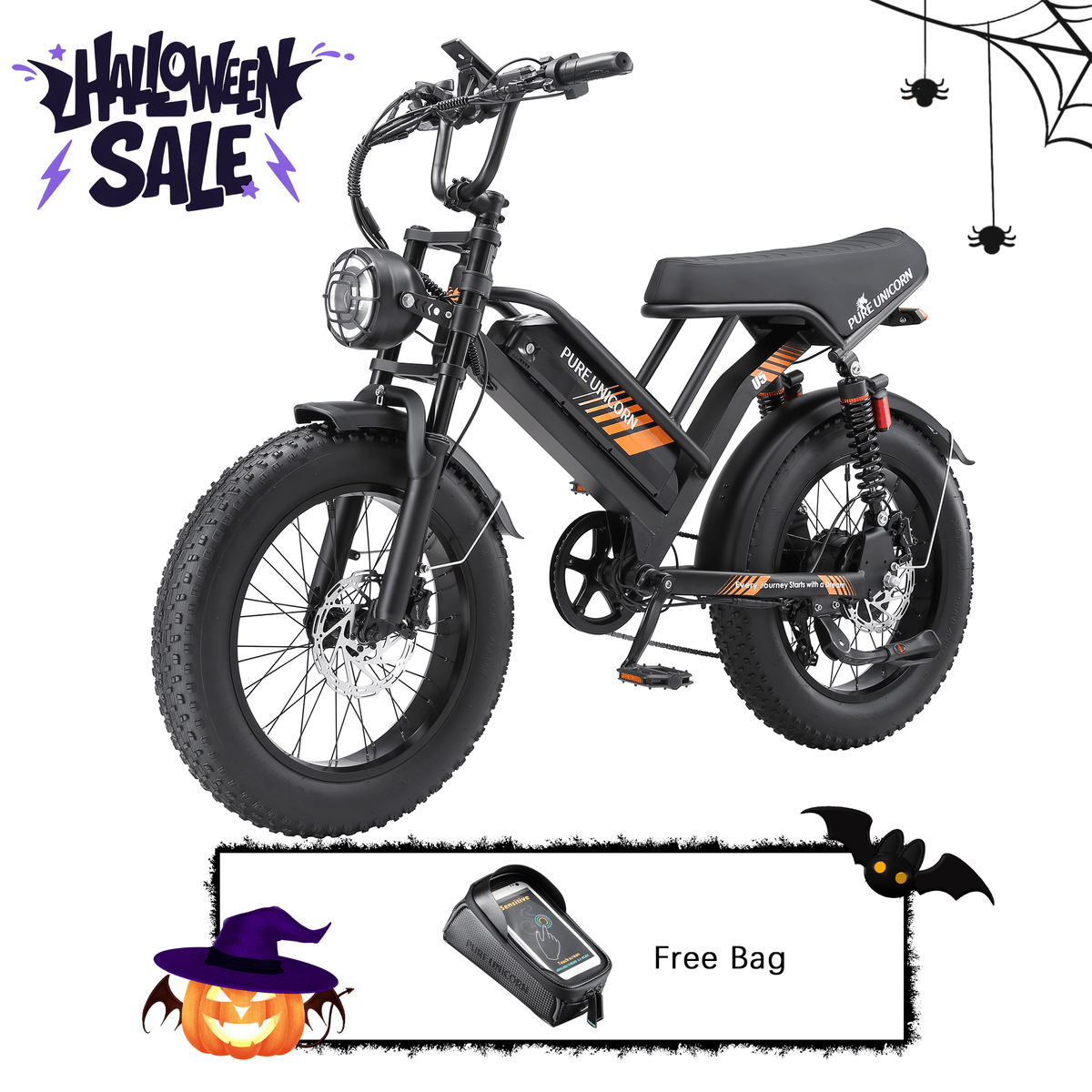 PURE UNICORN U5 Moped E-Bike 1000W 19,2Ah