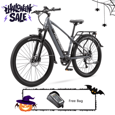 Bicicleta elétrica PURE UNICORN U6 48V 500W com tração central para deslocamento urbano & Poder de escalada