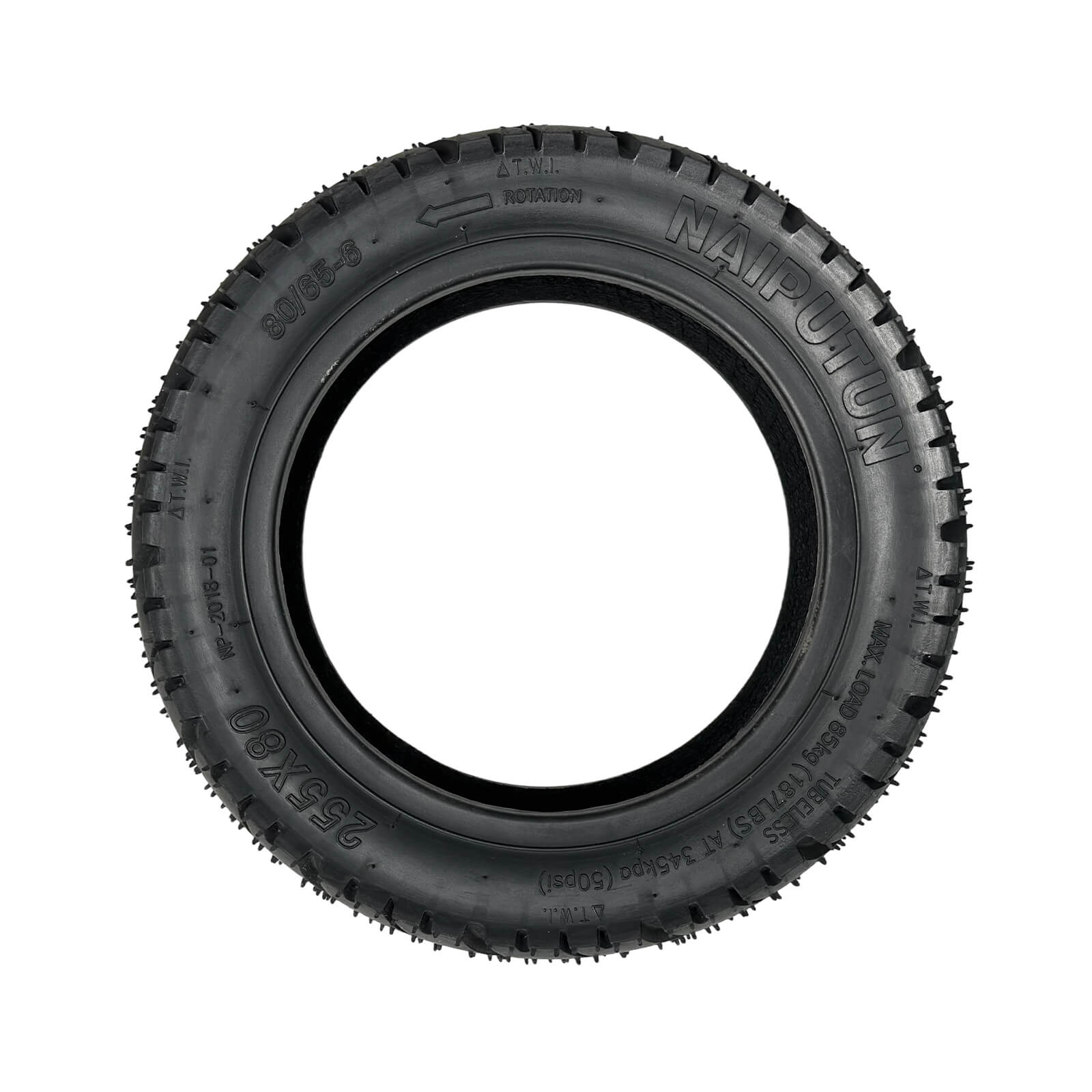 Tuovt 80/65-6  Inflatable Road Tire For T102/ T104 (Panda Display Version)/ T108