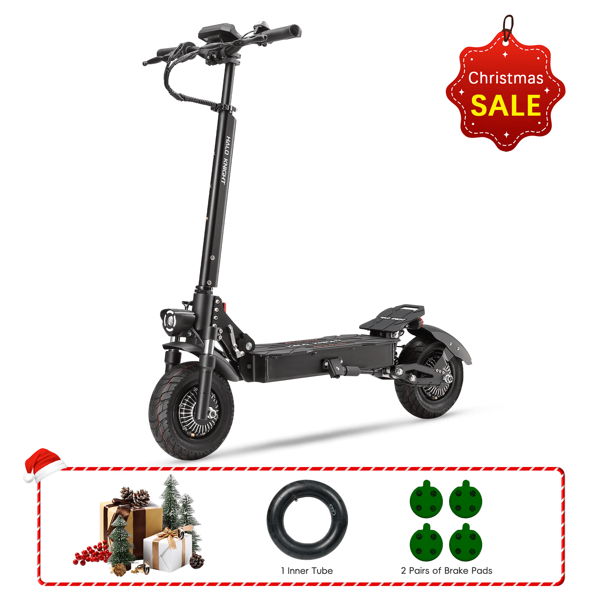 Halo Knight T104 52V 2400W 21AH Scooter eléctrico de doble motor (versión mejorada)