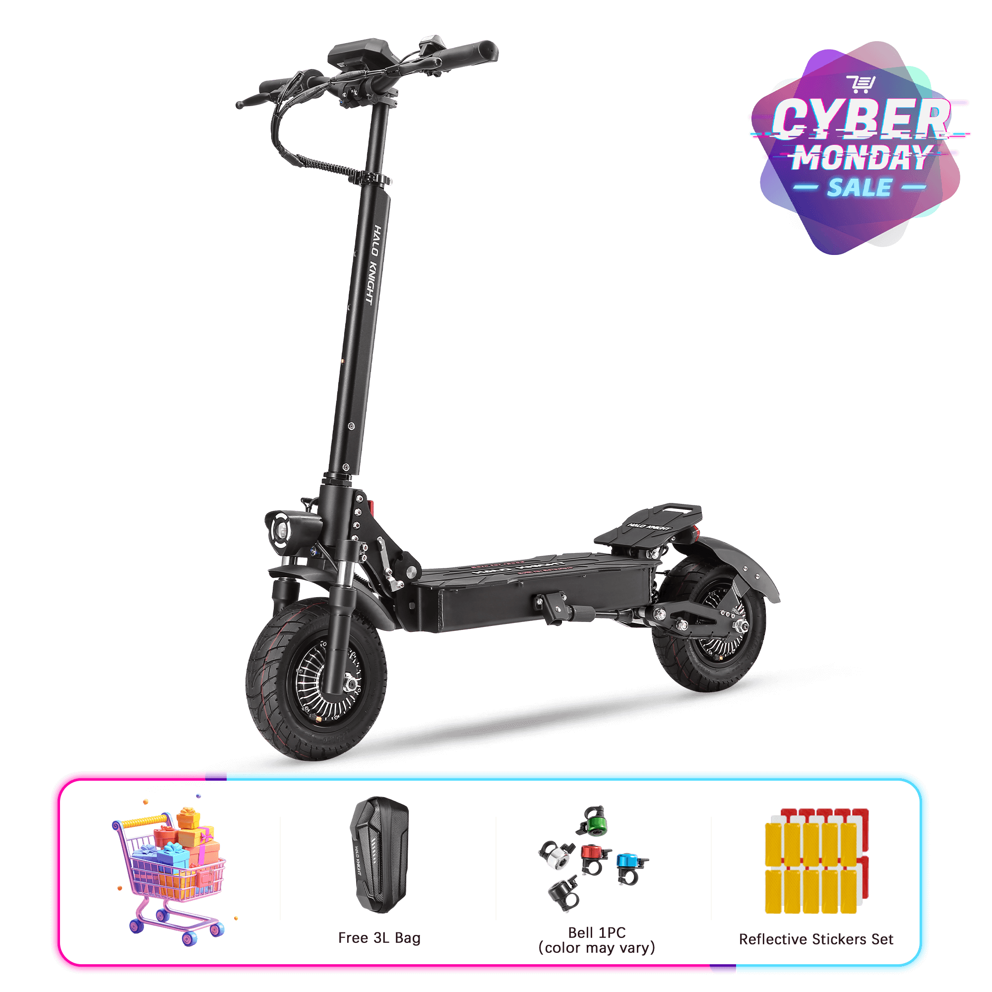 Halo Knight T104 52V 2400W 21HAH Dual Motor Electric Skustra (wersja ulepszona)