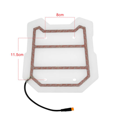 Acrylic Rear Footrest Plate with Light Strip for HALO KNIGHT T107Pro