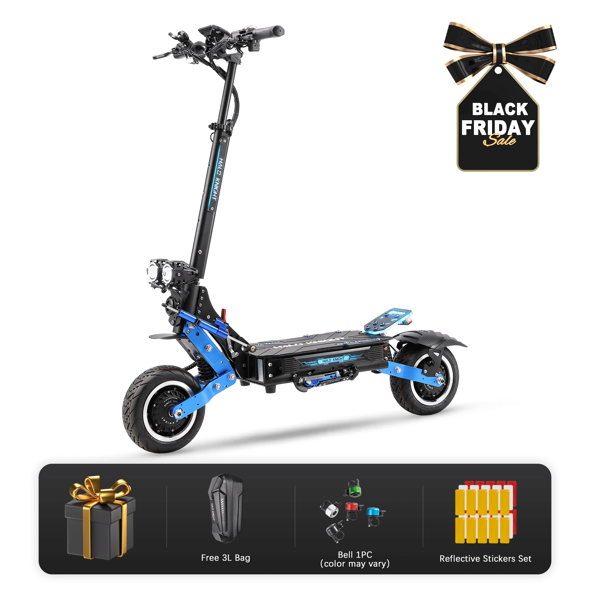 HALO KNIGHT T108Pro 60V 6000W 38.4Ah Dual Motor Electric Scooter