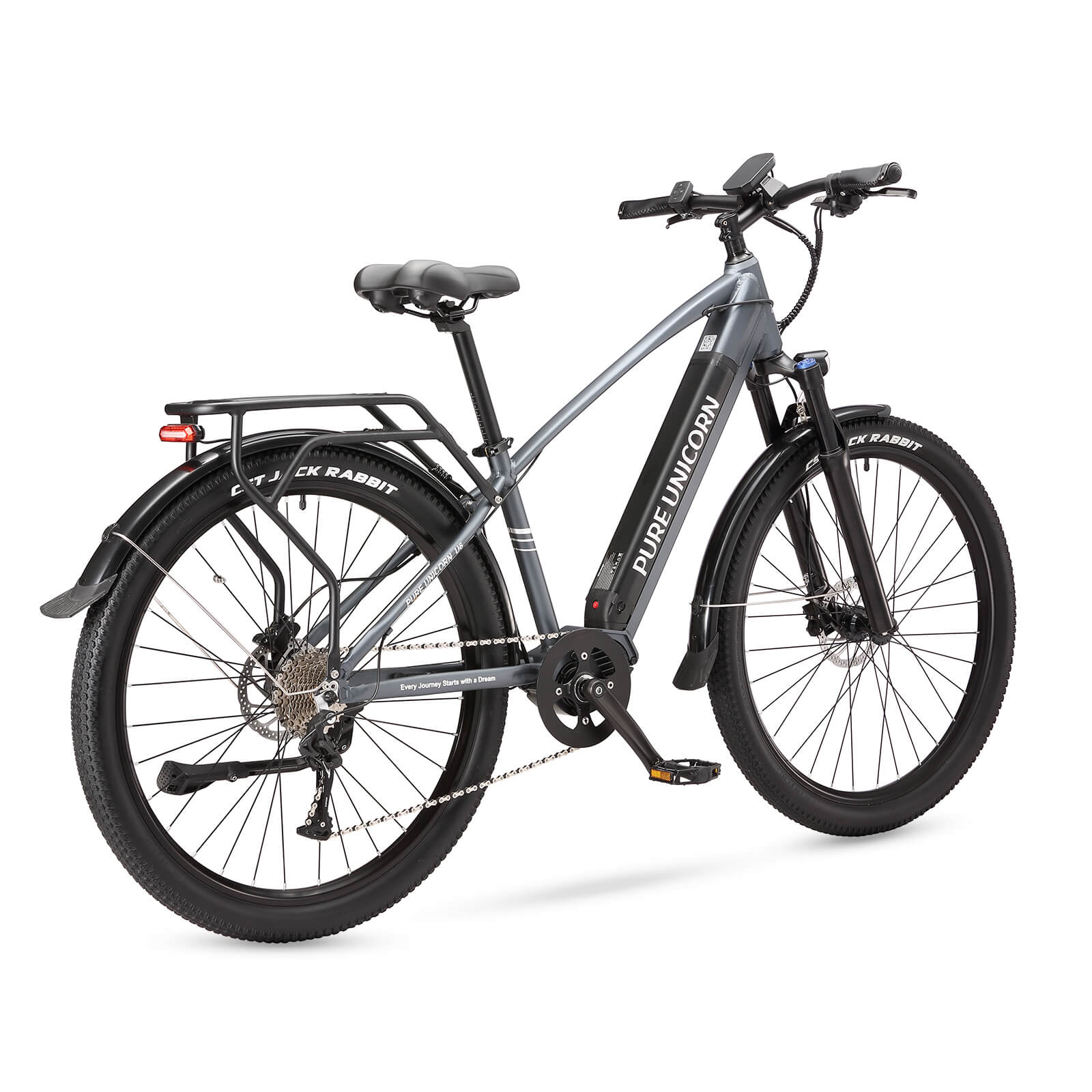 PURE UNICORN U6 48V 500W Mid-Drive Electric Bike for Urban Commute & Climbing Power