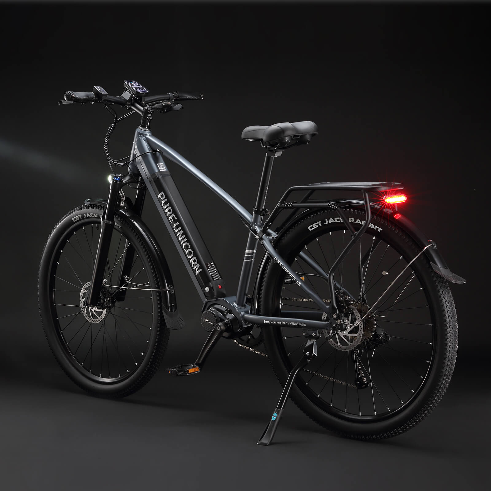 PURE UNICORN U6 48V 500W Mid-Drive Electric Bike for Urban Commute & Climbing Power
