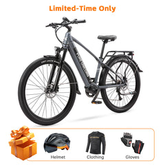 PURE UNICORN U6 48V 500W Mid-Drive Electric Bike for Urban Commute & Climbing Power
