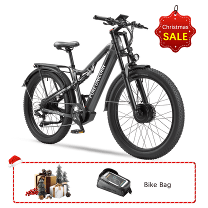 Unicorn Pure U7 48V 2000W 19.2ah Bicicleta elétrica de motor duplo